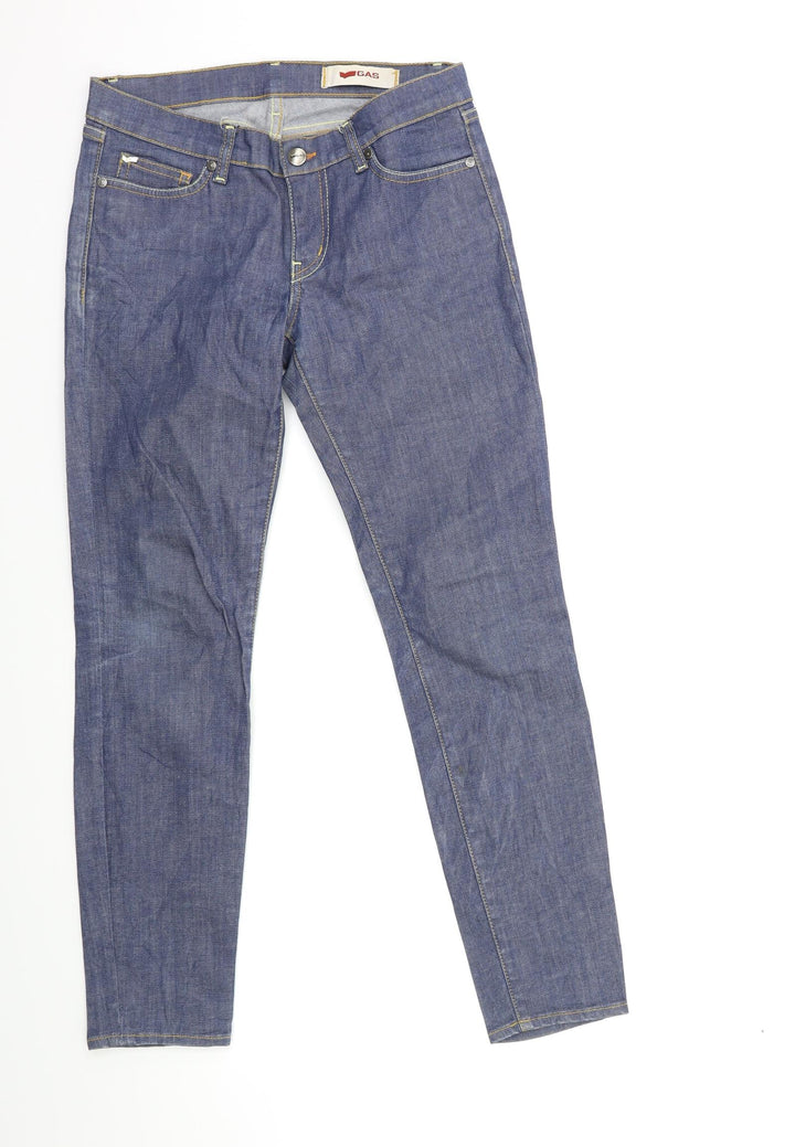 GAS Womens Blue  Denim Skinny Jeans Size 26 in L28 in