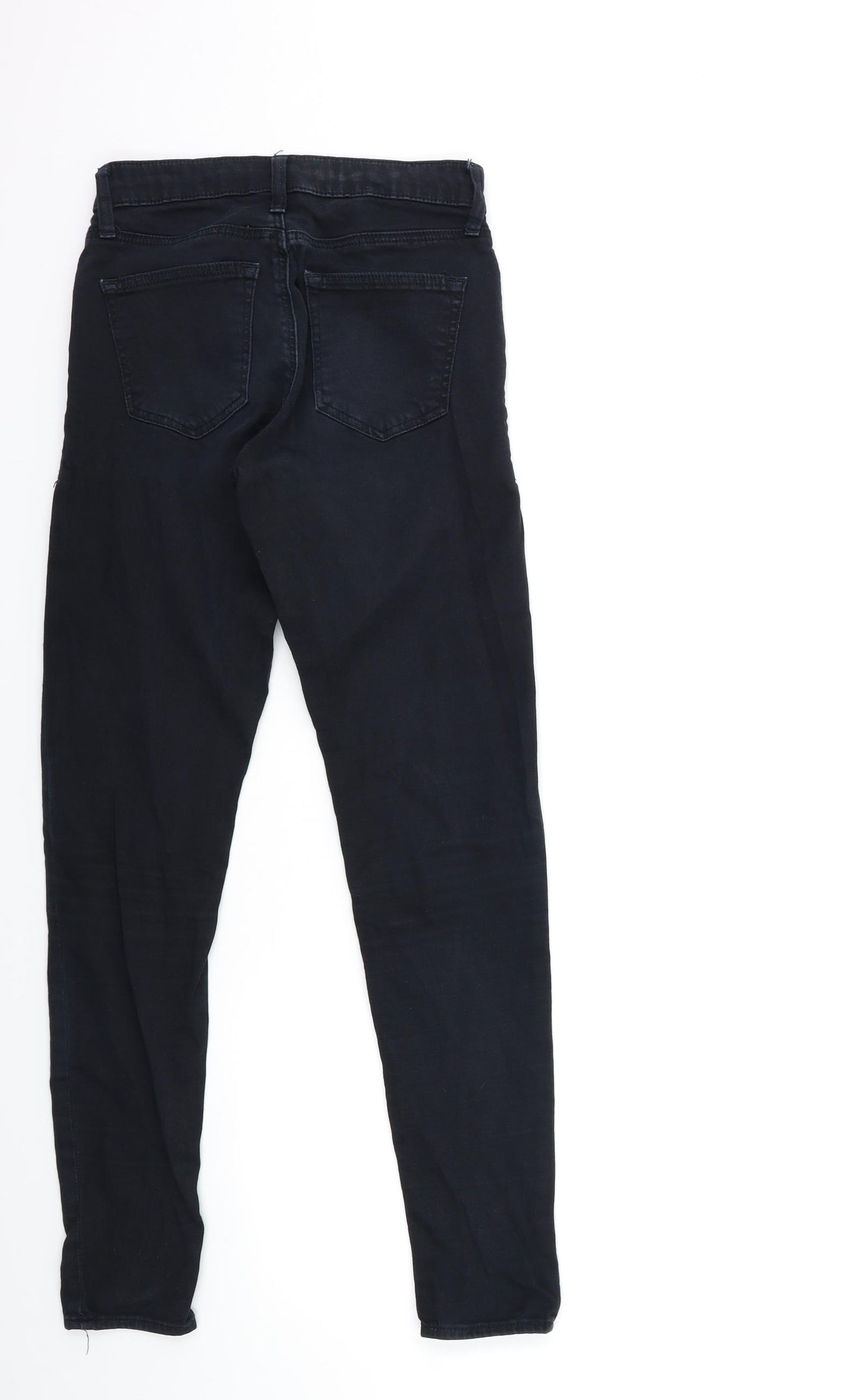 Topshop Womens Black  Denim Skinny Jeans Size 26 in L32 in
