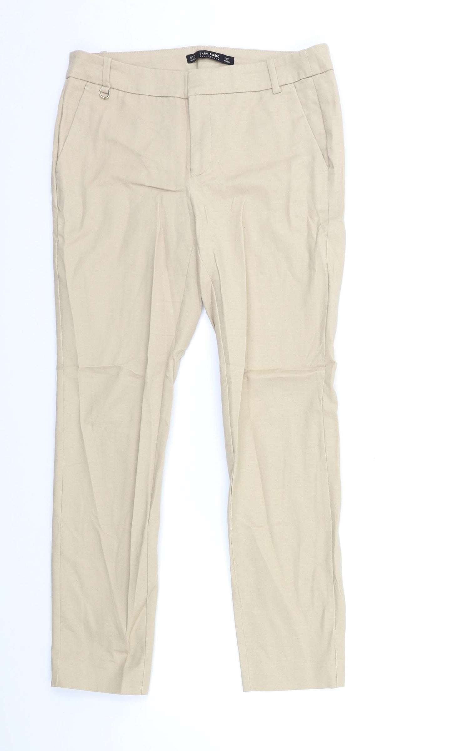 Zara Womens Beige   Trousers  Size 8 L28 in