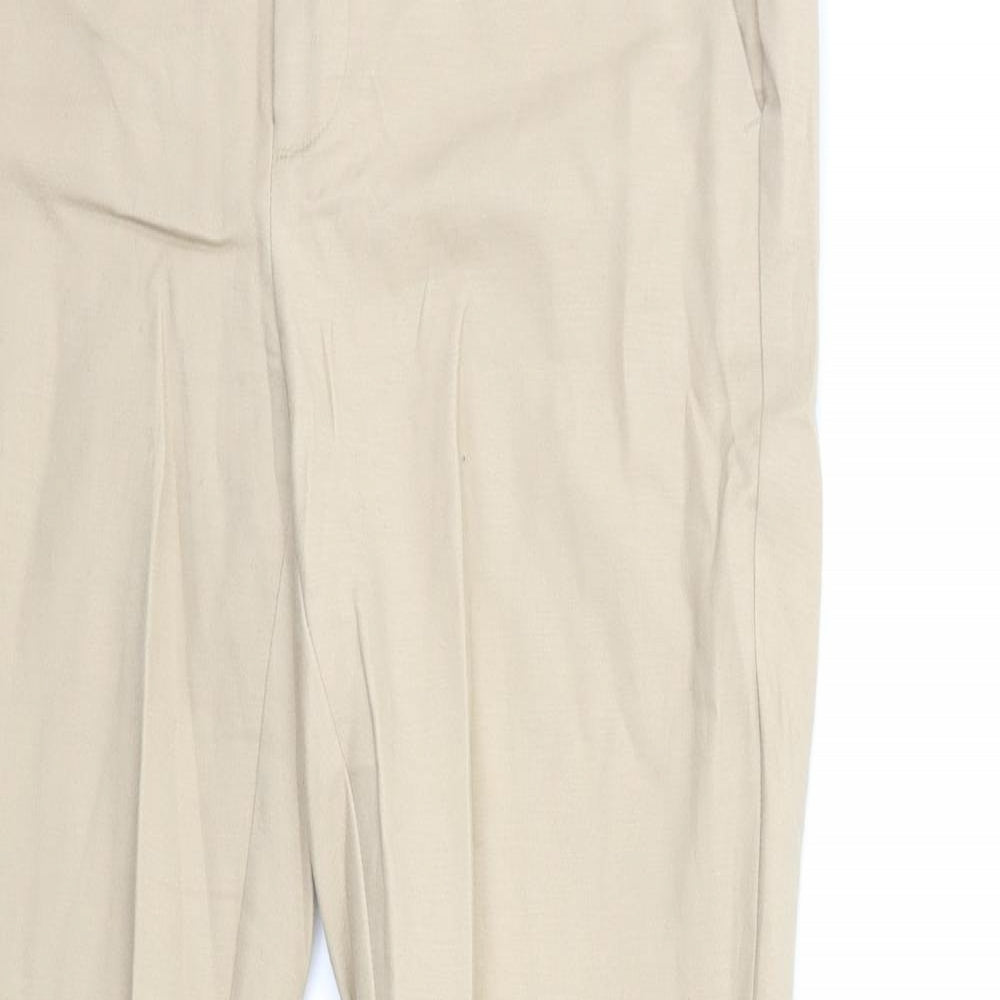 Zara Womens Beige   Trousers  Size 8 L28 in