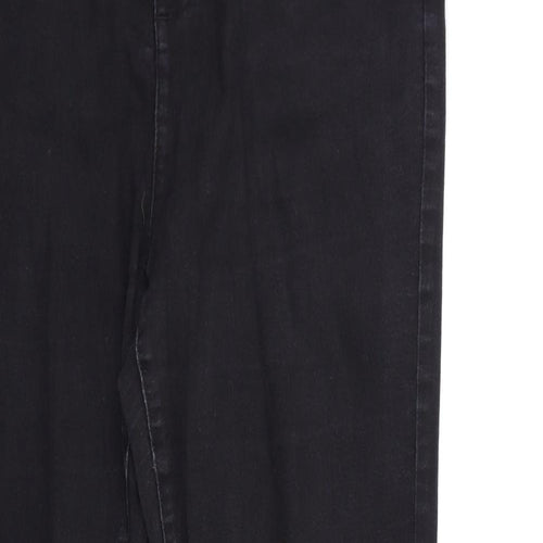 Peacocks Womens Black  Denim Skinny Jeans Size 14 L30 in