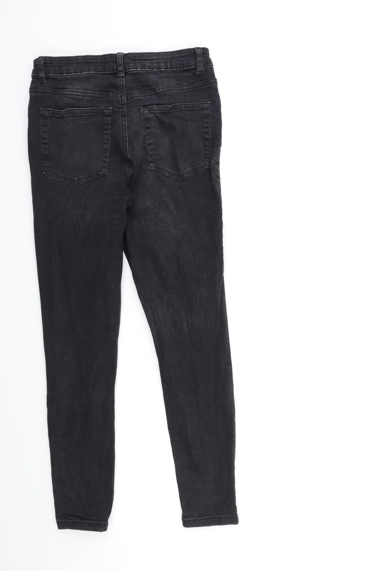 Denim & Co. Womens Black  Denim Skinny Jeans Size 12 L26 in
