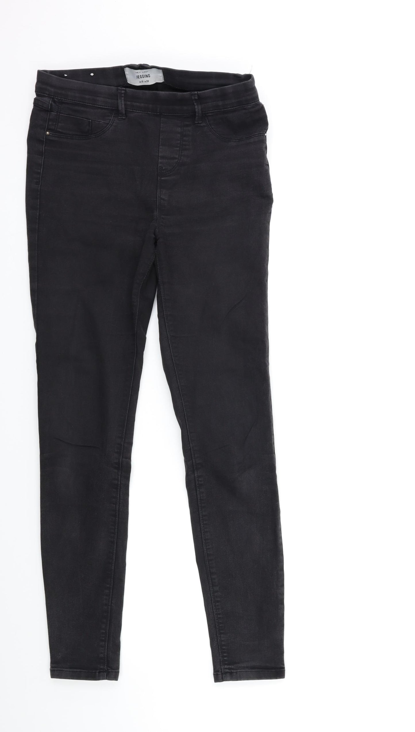 New Look Womens Black  Denim Jegging Jeans Size 10 L30 in