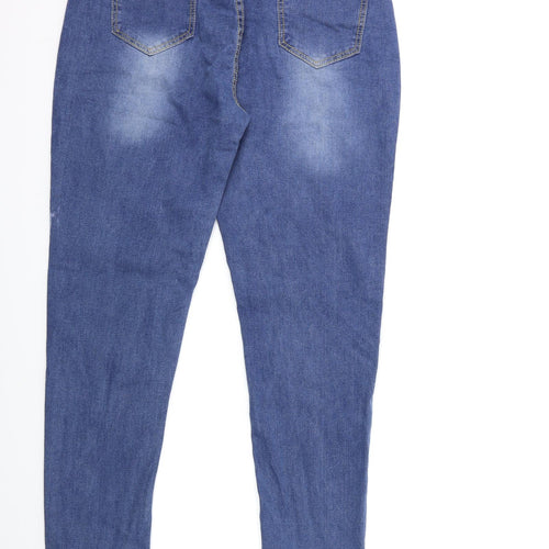 Preworn Womens Blue  Denim Skinny Jeans Size M L33 in