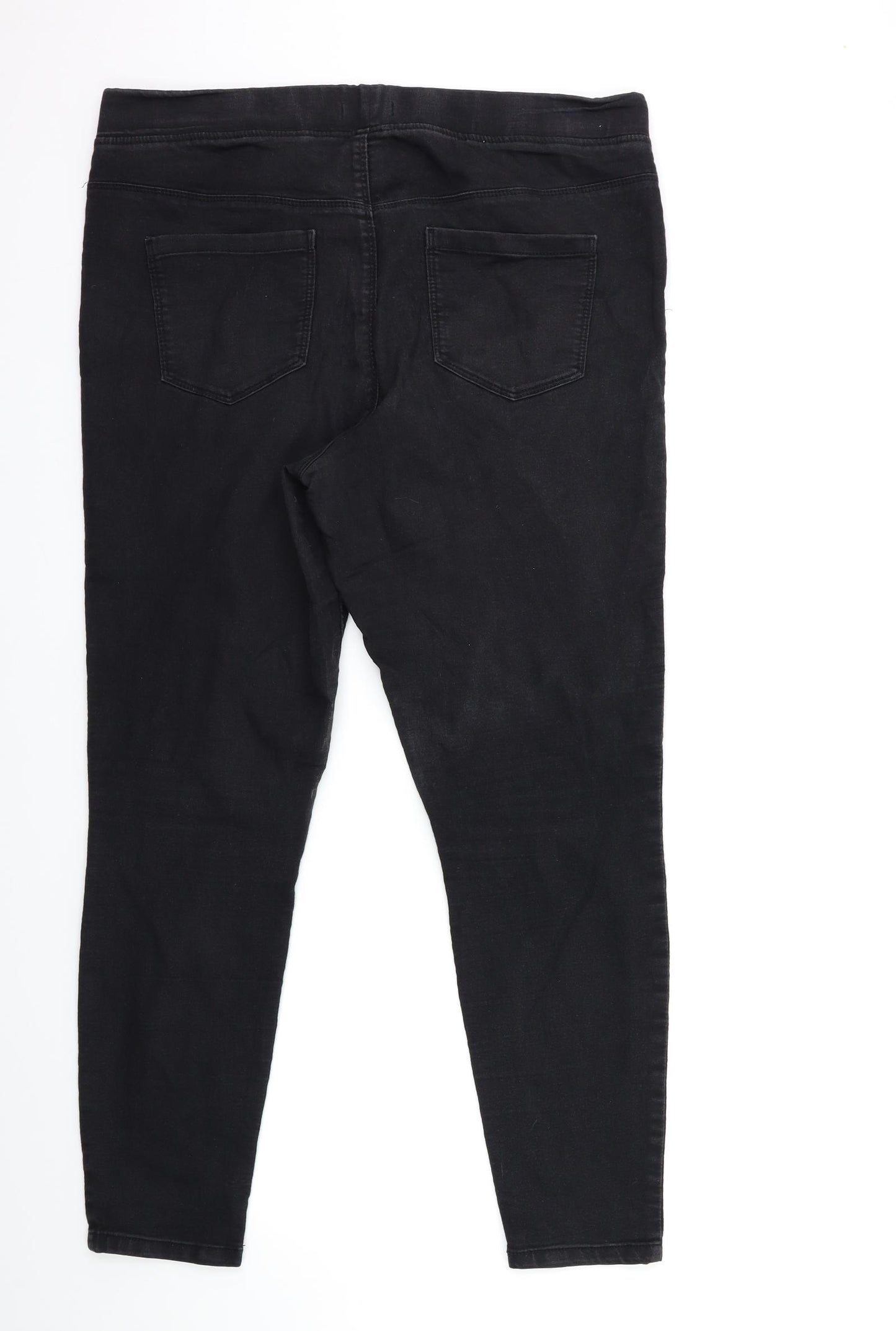 PEP & CO Womens Black  Denim Jegging Jeans Size 18 L28 in