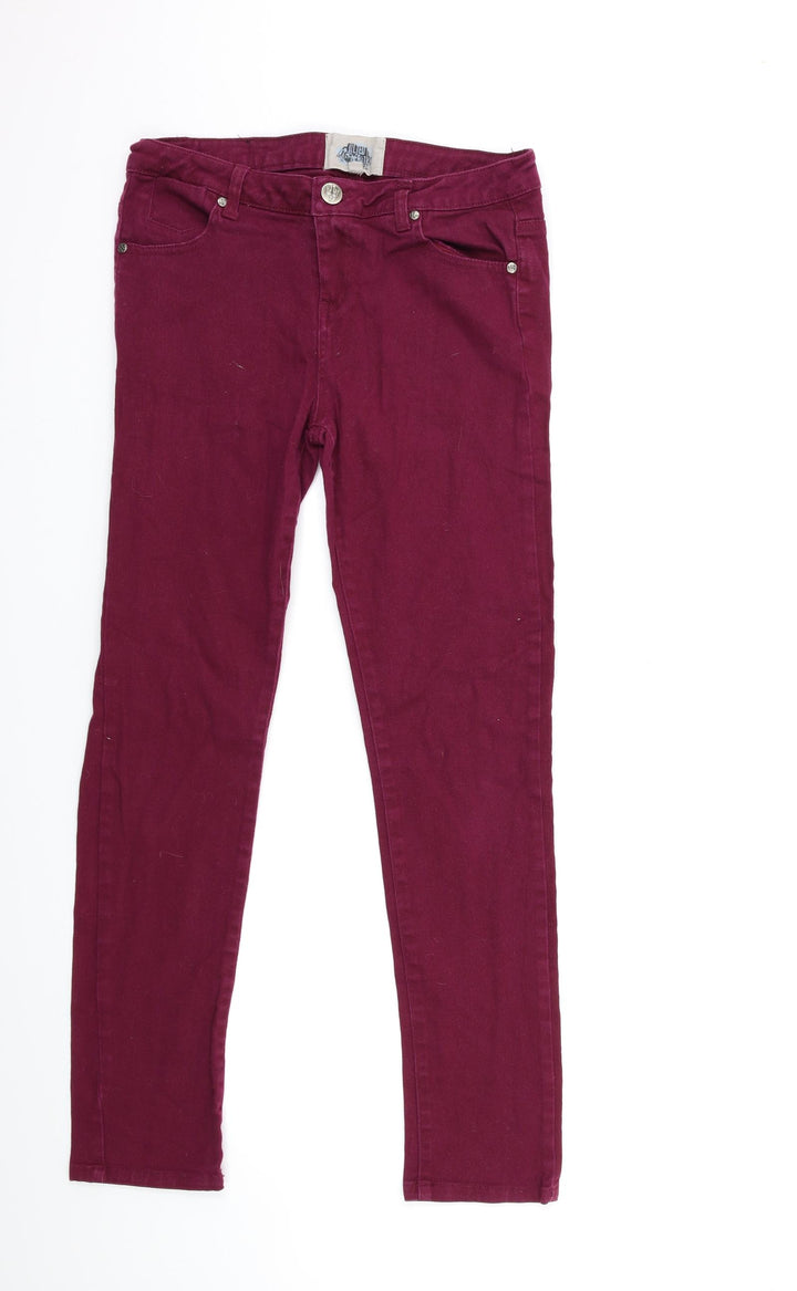 Preworn Womens Pink  Denim Skinny Jeans Size 30 in L28 in