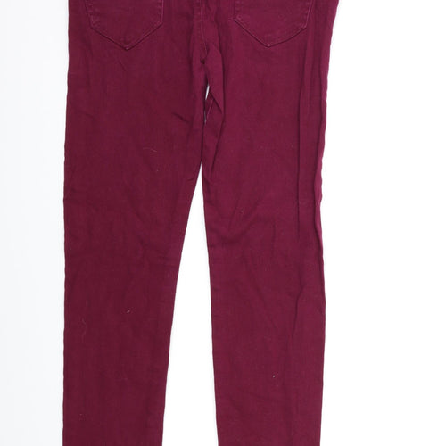 Preworn Womens Pink  Denim Skinny Jeans Size 30 in L28 in