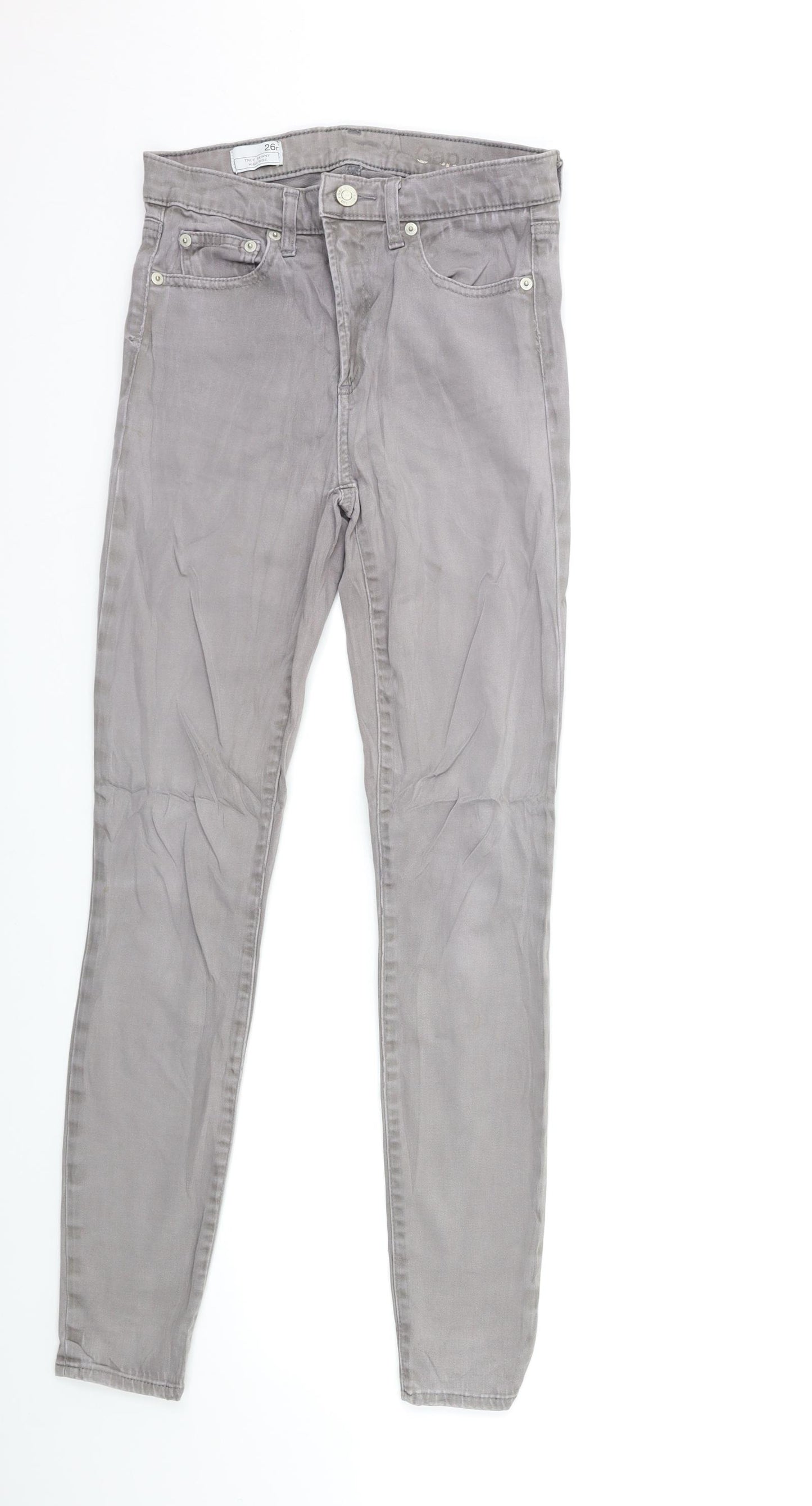 Gap Womens Grey  Denim Skinny Jeans Size 26 in L29 in