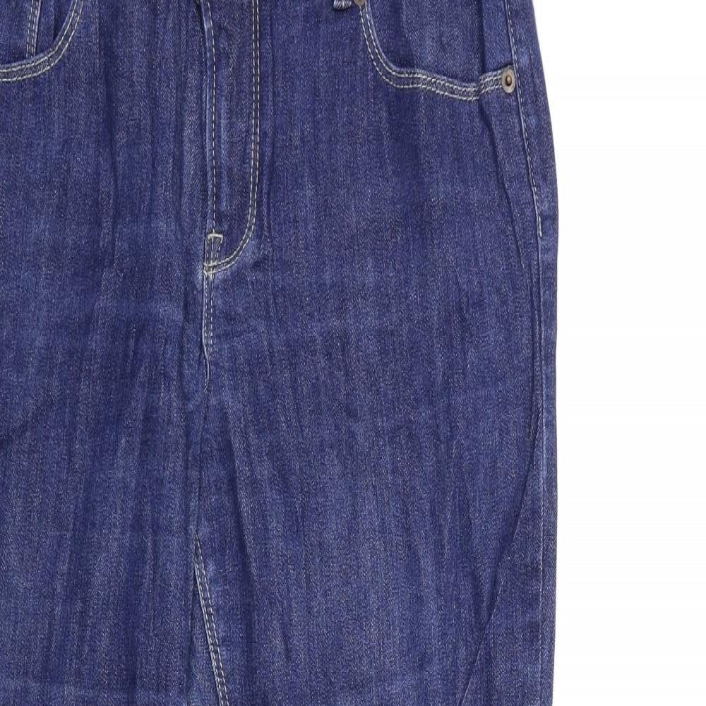 BHS Womens Blue  Denim Flared Jeans Size 14 L29 in