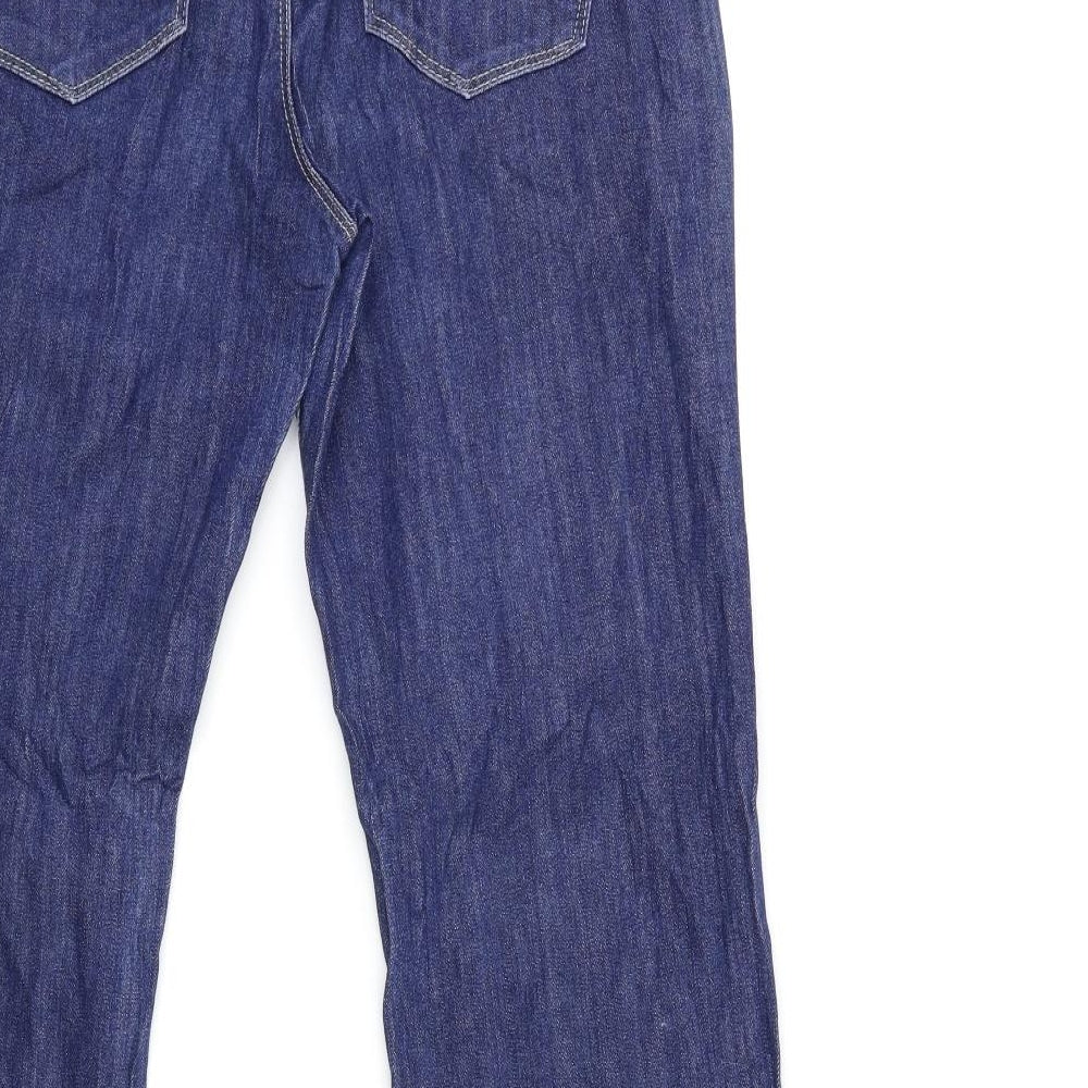BHS Womens Blue  Denim Flared Jeans Size 14 L29 in