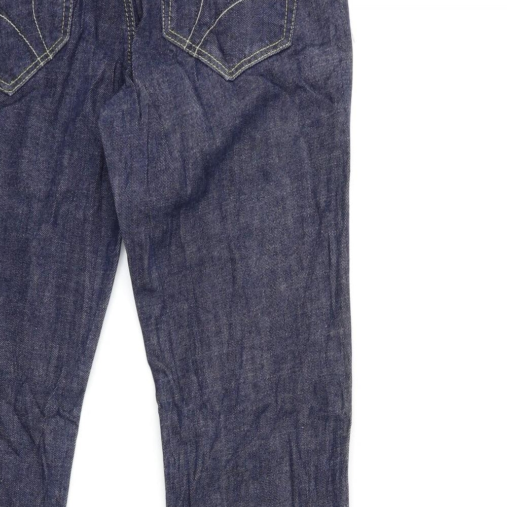 Topshop Womens Blue  Denim Flared Jeans Size 12 L30 in