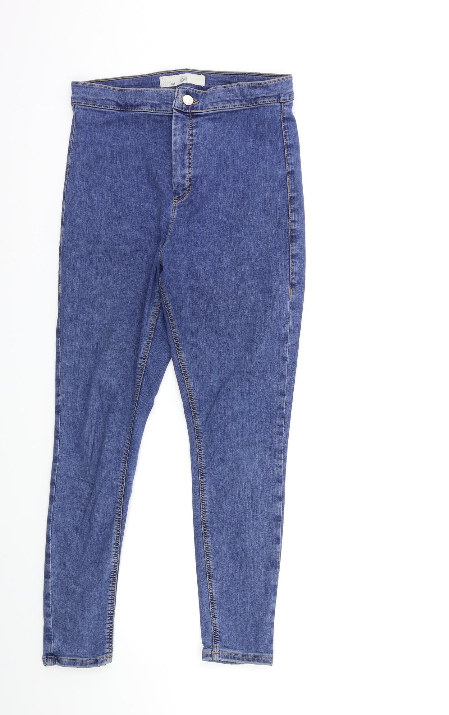 Topshop Womens Blue  Denim Skinny Jeans Size 32 in L30 in