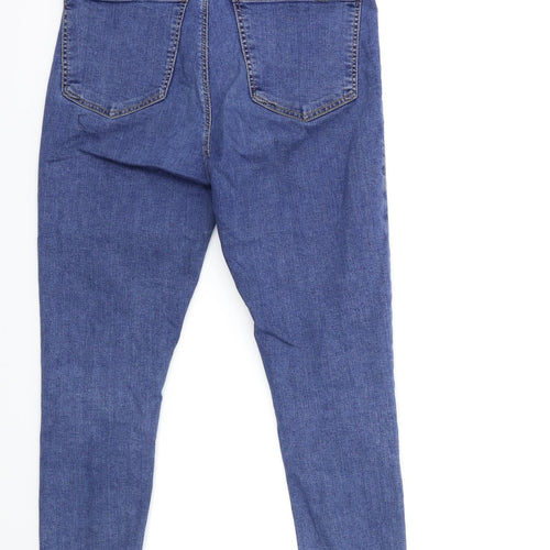 Topshop Womens Blue  Denim Skinny Jeans Size 32 in L30 in