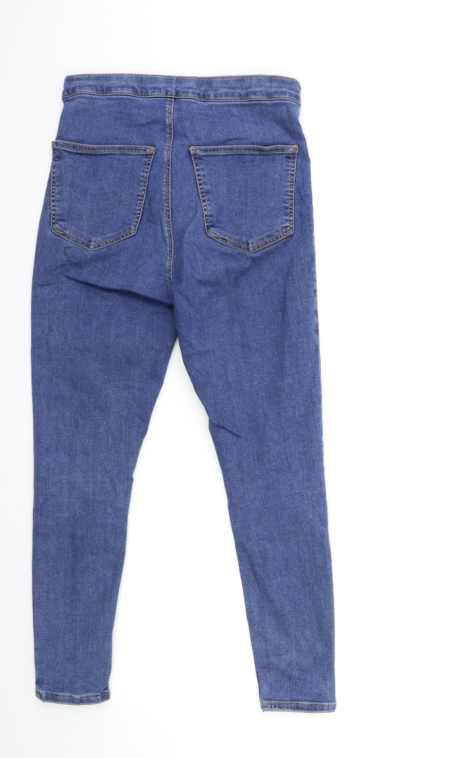 Topshop Womens Blue  Denim Skinny Jeans Size 32 in L30 in