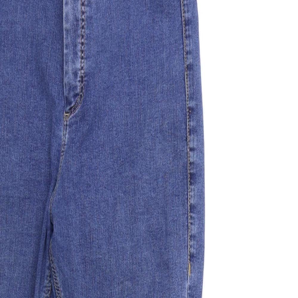Topshop Womens Blue  Denim Skinny Jeans Size 32 in L30 in