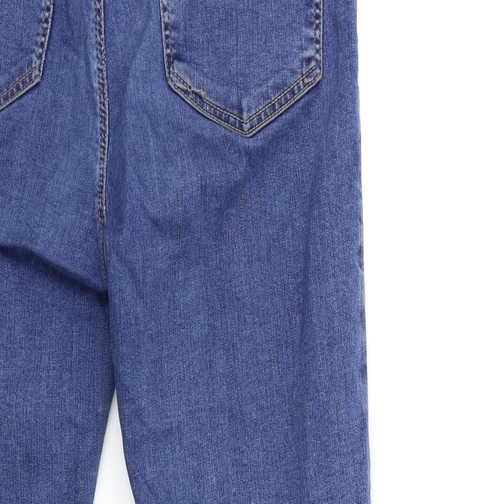 Topshop Womens Blue  Denim Skinny Jeans Size 32 in L30 in
