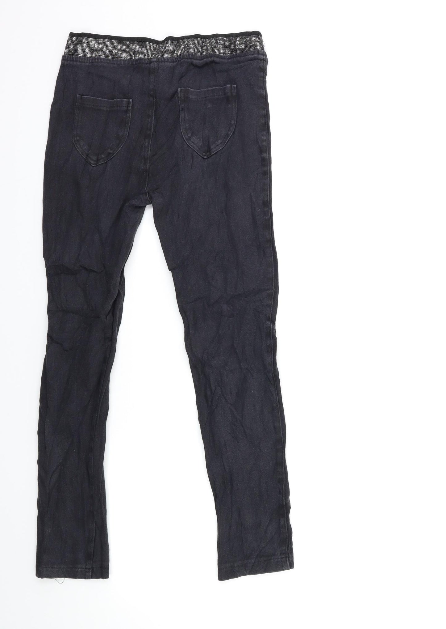 Preworn Womens Grey  Denim Skinny Jeans Size 24 in L26 in