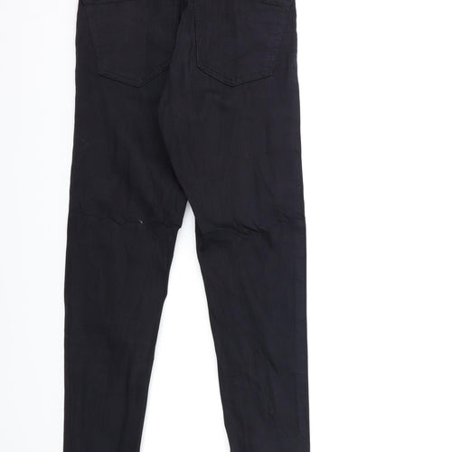 Topshop Womens Black  Denim Skinny Jeans Size 25 in L32 in