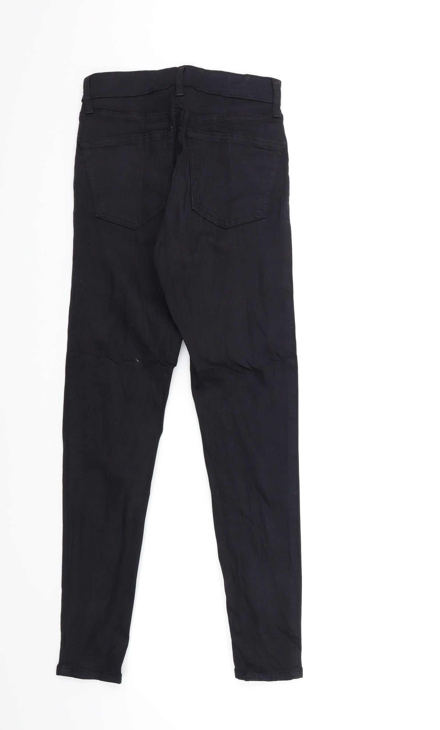 Topshop Womens Black  Denim Skinny Jeans Size 25 in L32 in