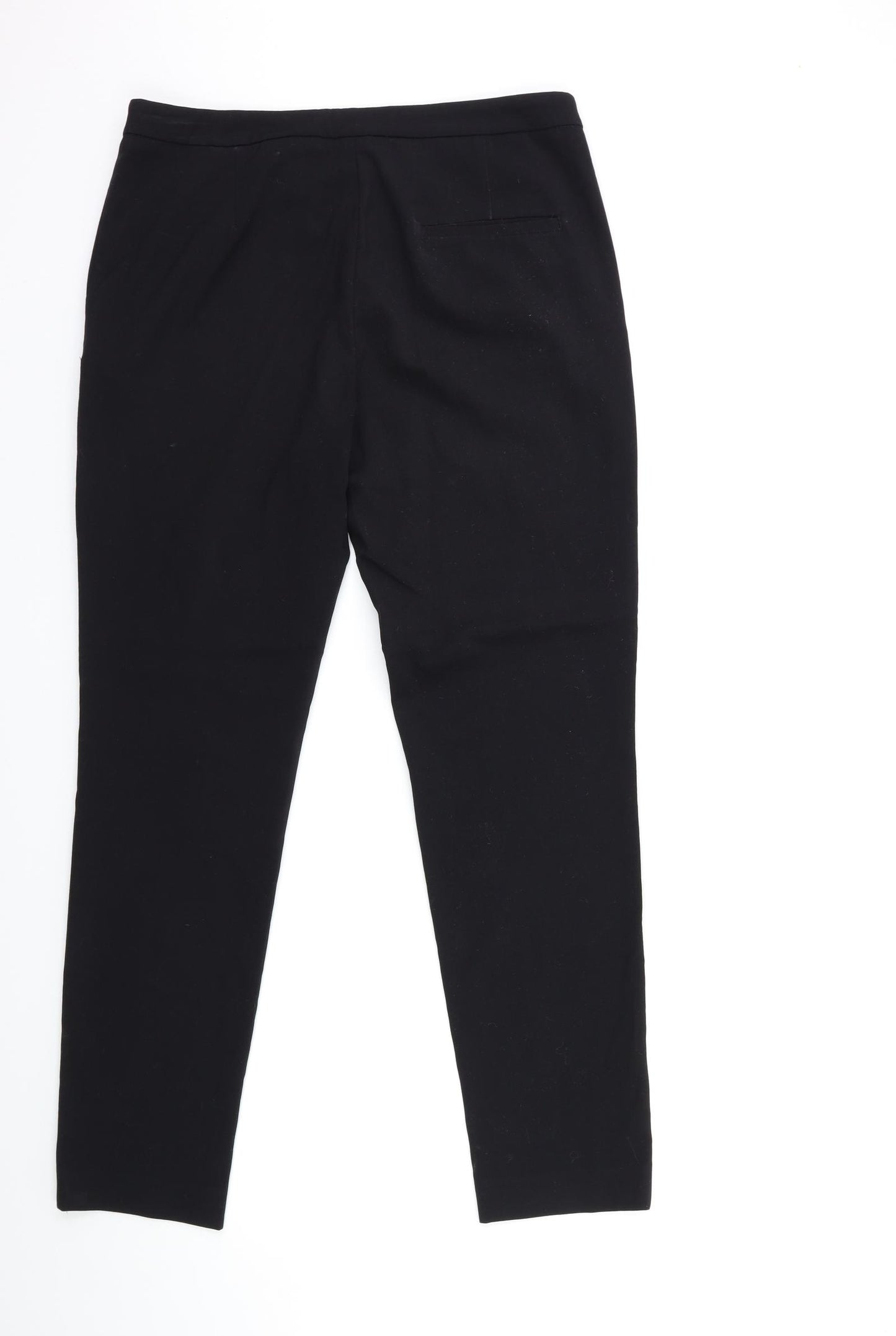 H&M Womens Black   Trousers  Size 10 L28 in