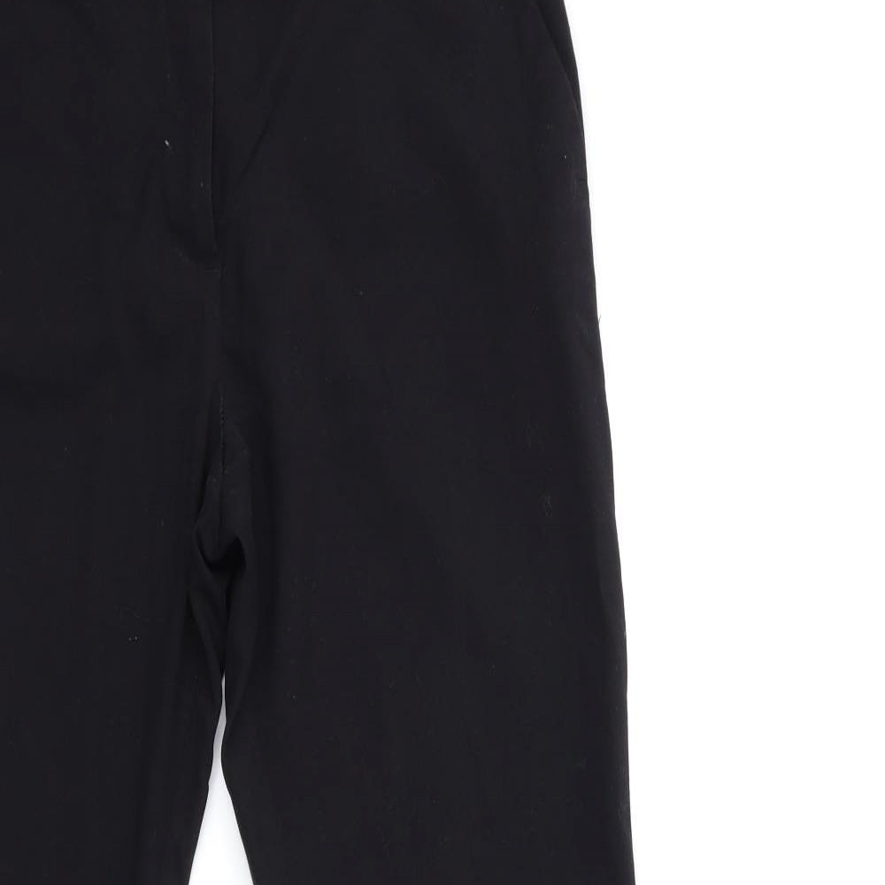 H&M Womens Black   Trousers  Size 10 L28 in