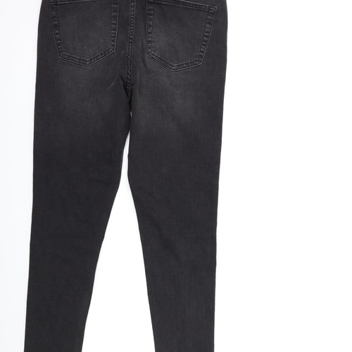 Denim & Co. Womens Black  Denim Skinny Jeans Size 14 L26 in