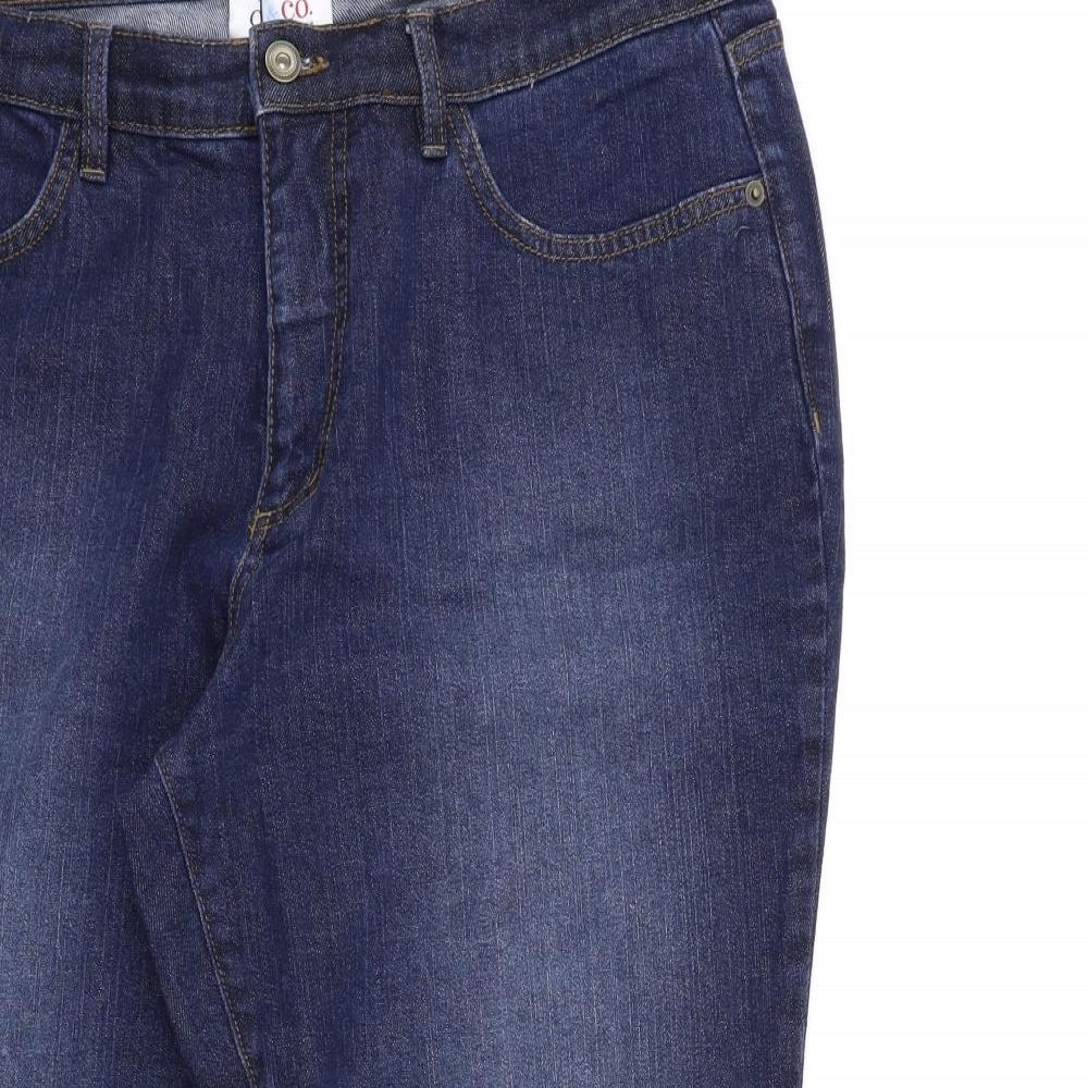 D&Co. Womens Blue  Denim Skinny Jeans Size 20 L26 in