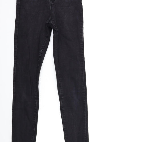 Denim & Co. Womens Black  Denim Skinny Jeans Size 8 L30 in
