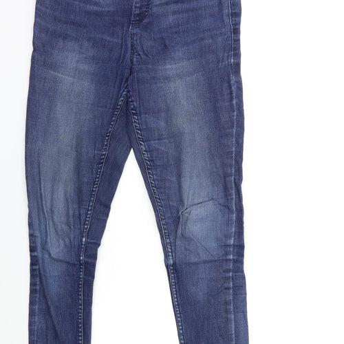 Preworn Womens Blue  Denim Skinny Jeans Size 8 L29 in