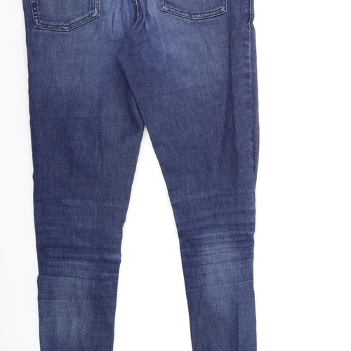Preworn Womens Blue  Denim Skinny Jeans Size 8 L29 in