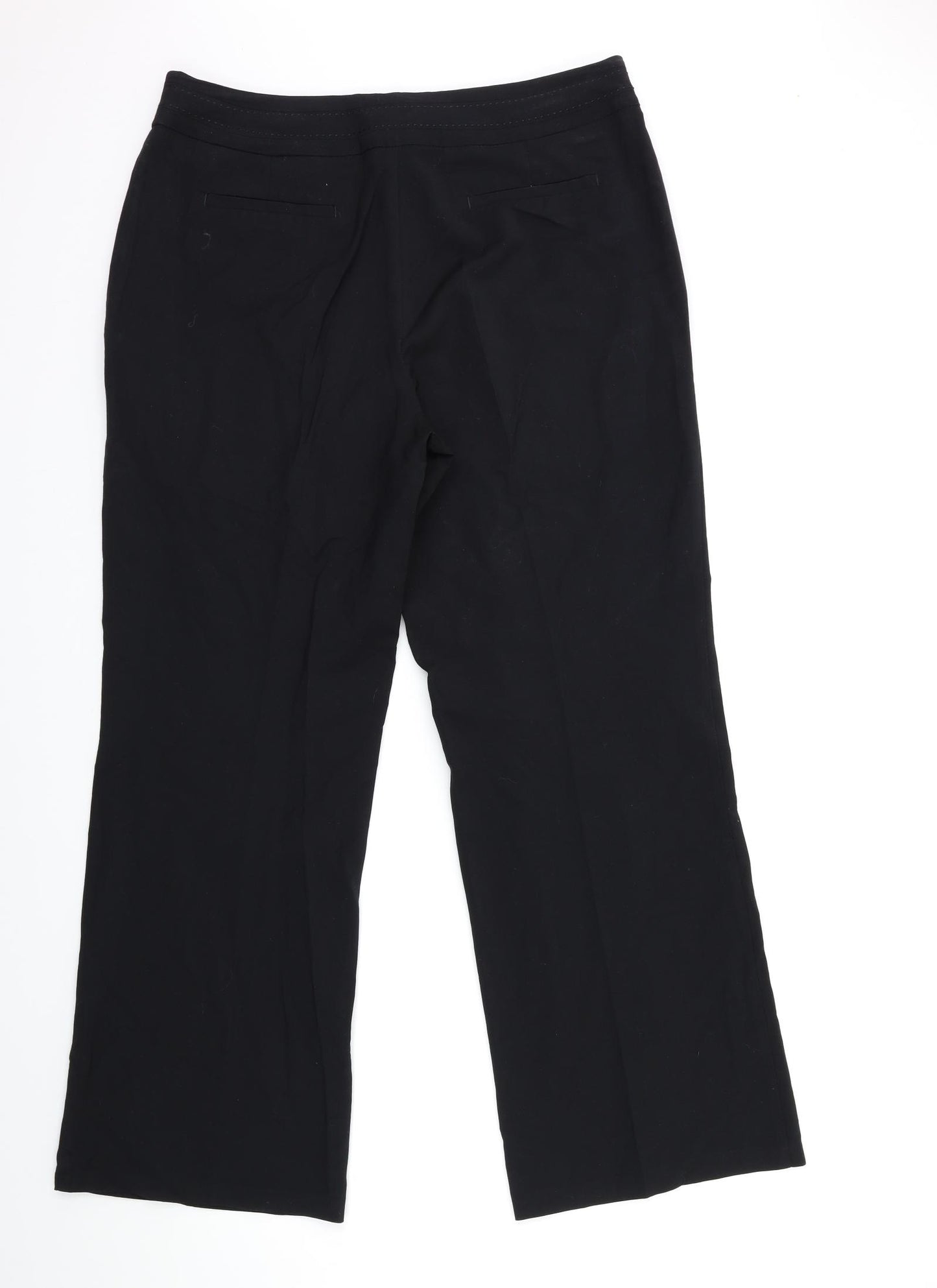 Marks and Spencer Womens Black   Trousers  Size 14 L30 in