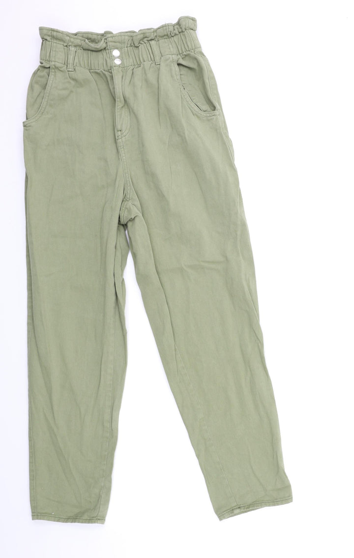 Preworn Womens Green  Denim Mom Jeans Size 26 in L26 in