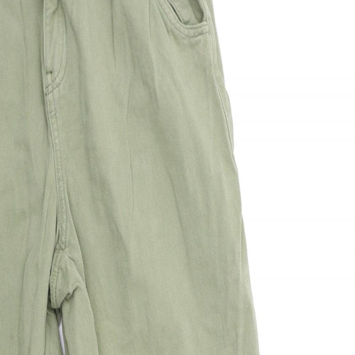Preworn Womens Green  Denim Mom Jeans Size 26 in L26 in