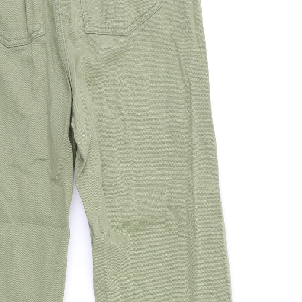 Preworn Womens Green  Denim Mom Jeans Size 26 in L26 in