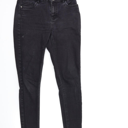 NEXT Womens Black  Denim Skinny Jeans Size 10 L28 in