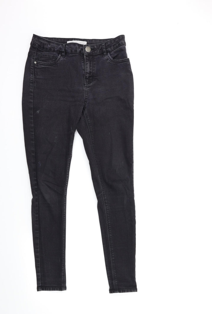 NEXT Womens Black Denim Skinny Jeans Size 10 L28 in