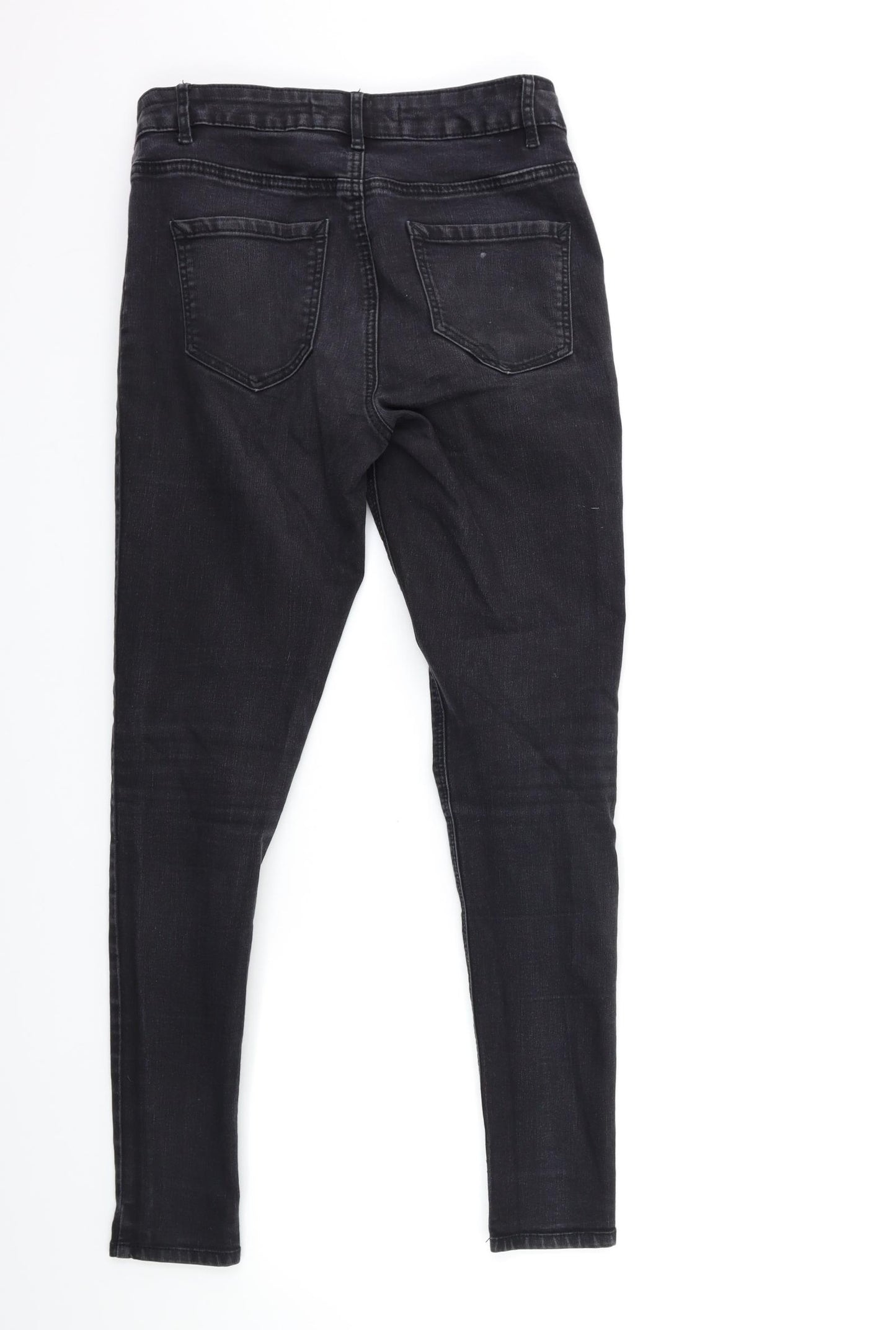 NEXT Womens Black  Denim Skinny Jeans Size 10 L28 in