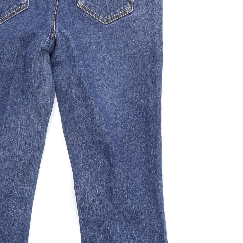 Dorothy Perkins Womens Blue  Denim Flared Jeans Size 10 L28 in