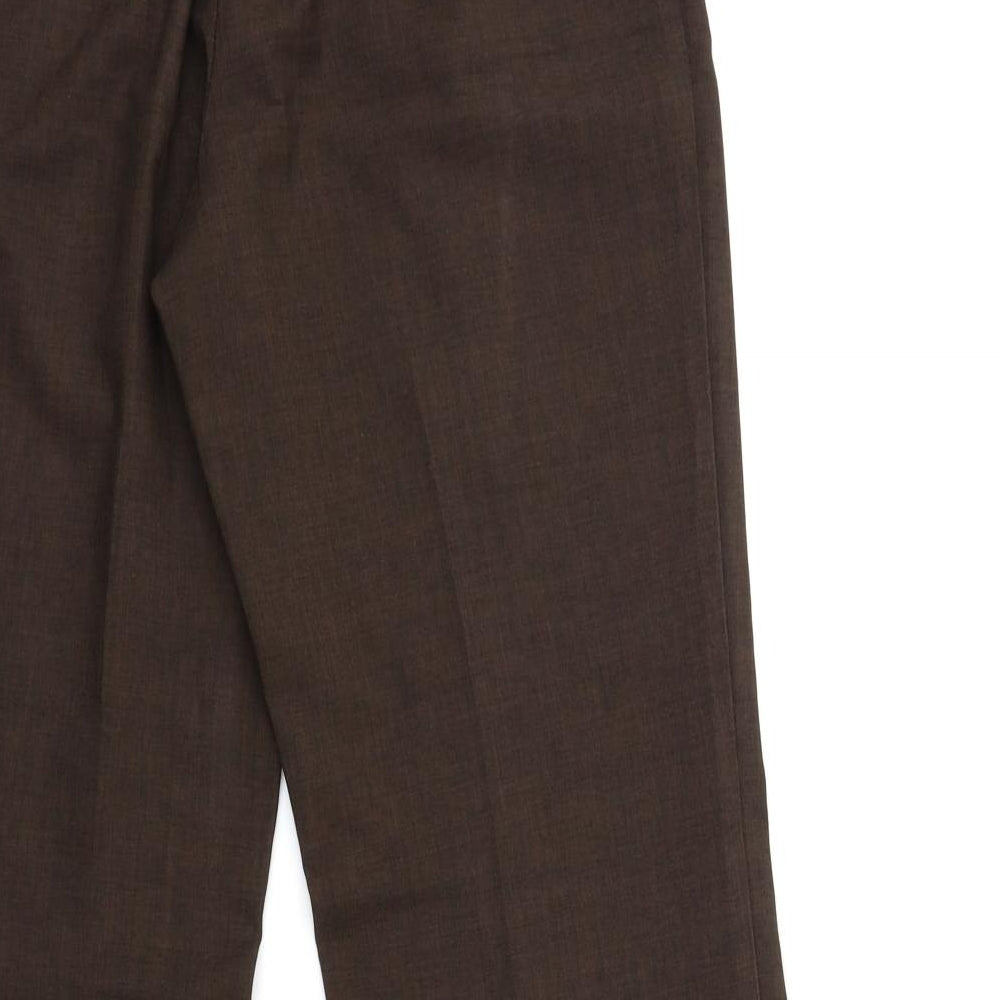 Marks and Spencer Womens Brown   Trousers  Size 8 L29 in