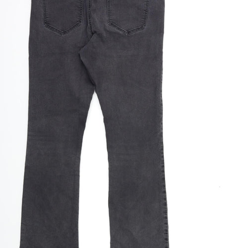 George Womens Grey  Denim Flared Jeans Size 12 L30 in