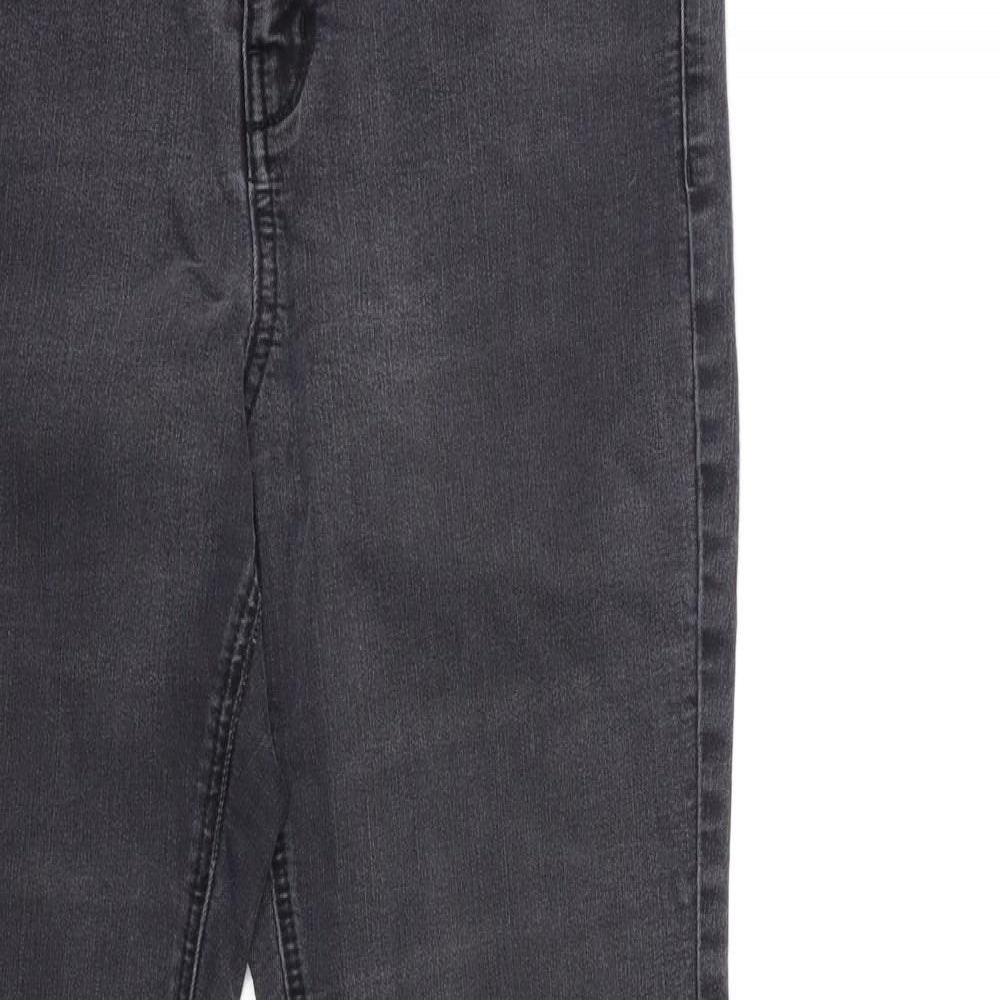George Womens Grey  Denim Flared Jeans Size 12 L30 in