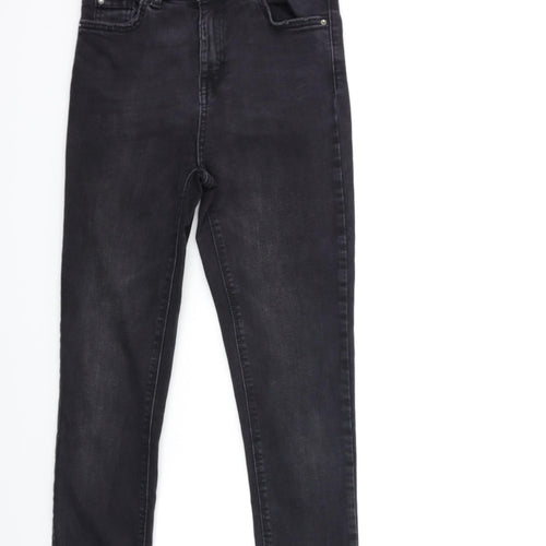Denim & Co. Womens Black  Denim Skinny Jeans Size 8 L23 in