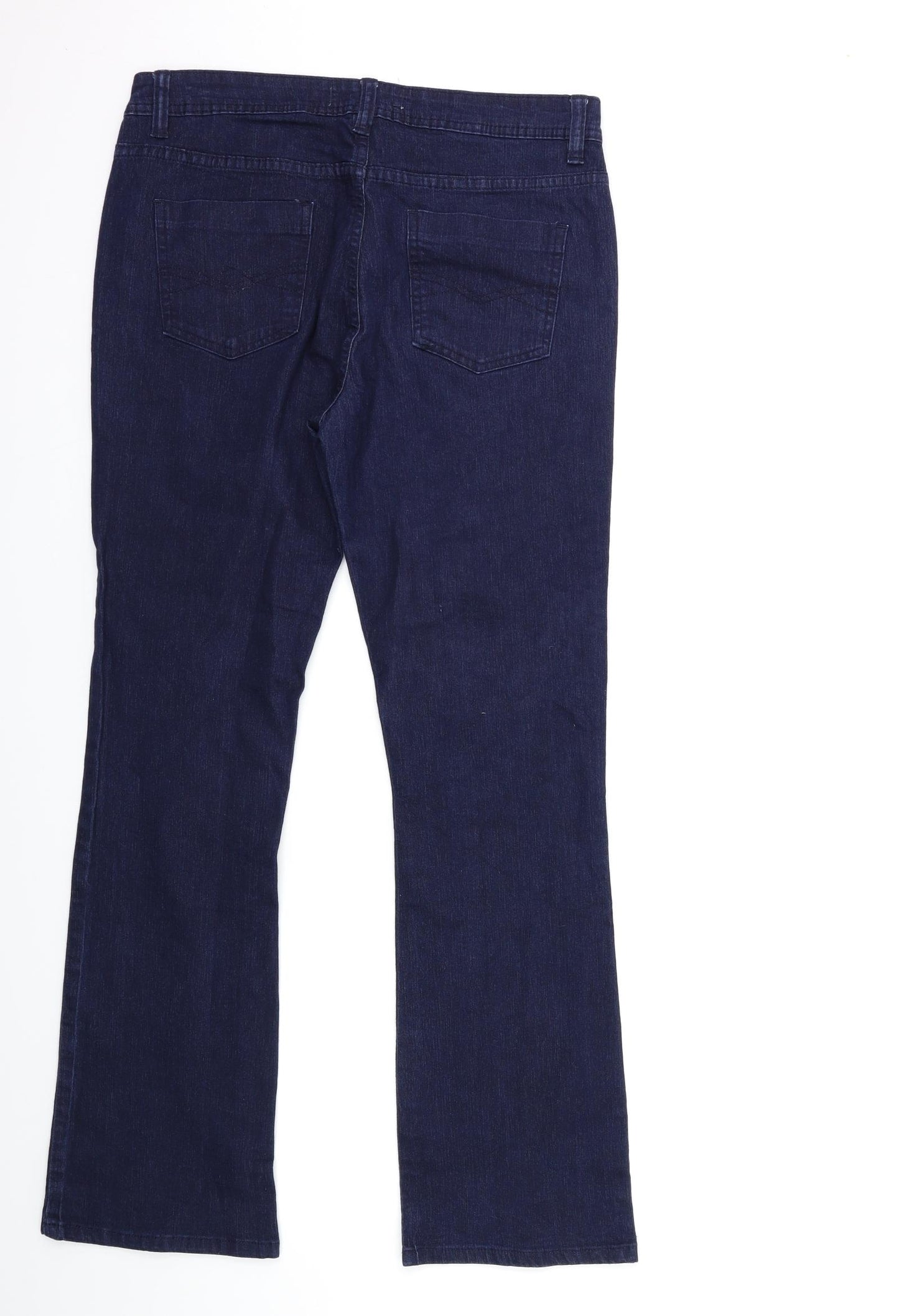 Papaya Womens Blue  Denim Flared Jeans Size 12 L31 in