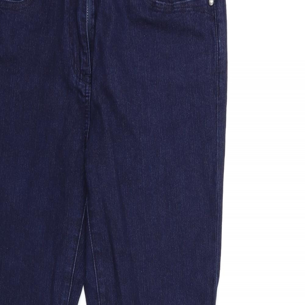 Papaya Womens Blue  Denim Flared Jeans Size 12 L31 in