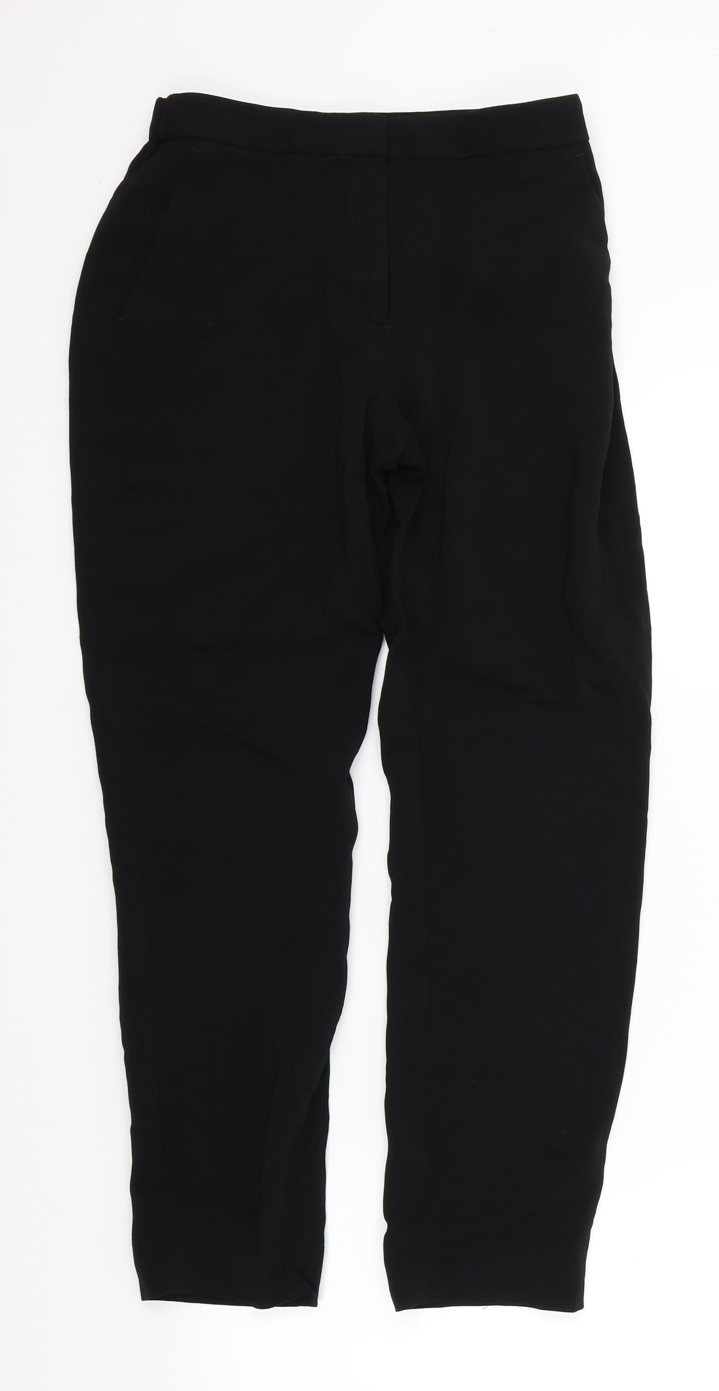Massimo Dutti Womens Black   Trousers  Size 6 L25 in