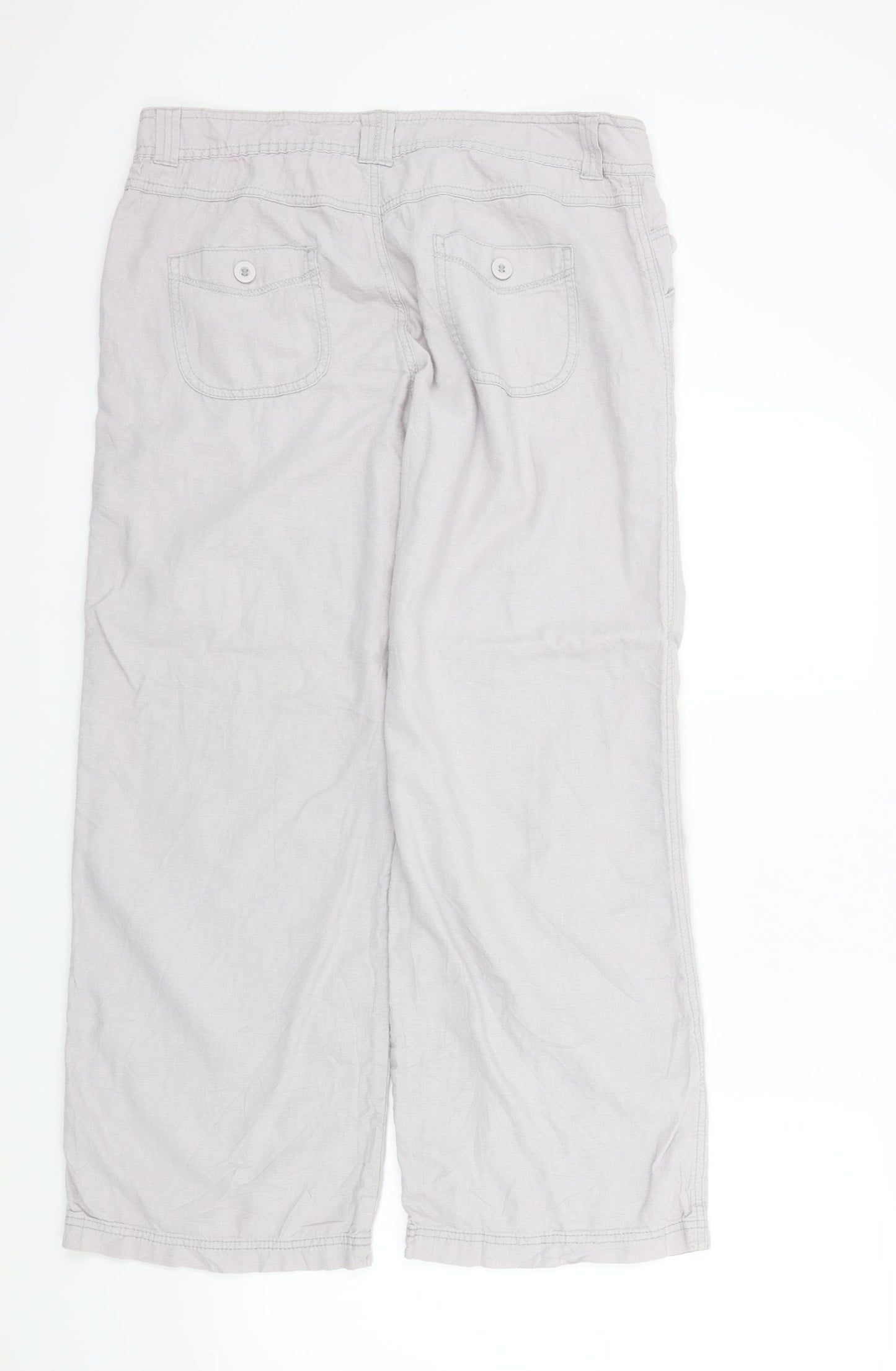 M&S Womens Beige   Trousers  Size 16 L28 in