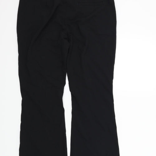 M&S Womens Black   Trousers  Size 12 L28 in