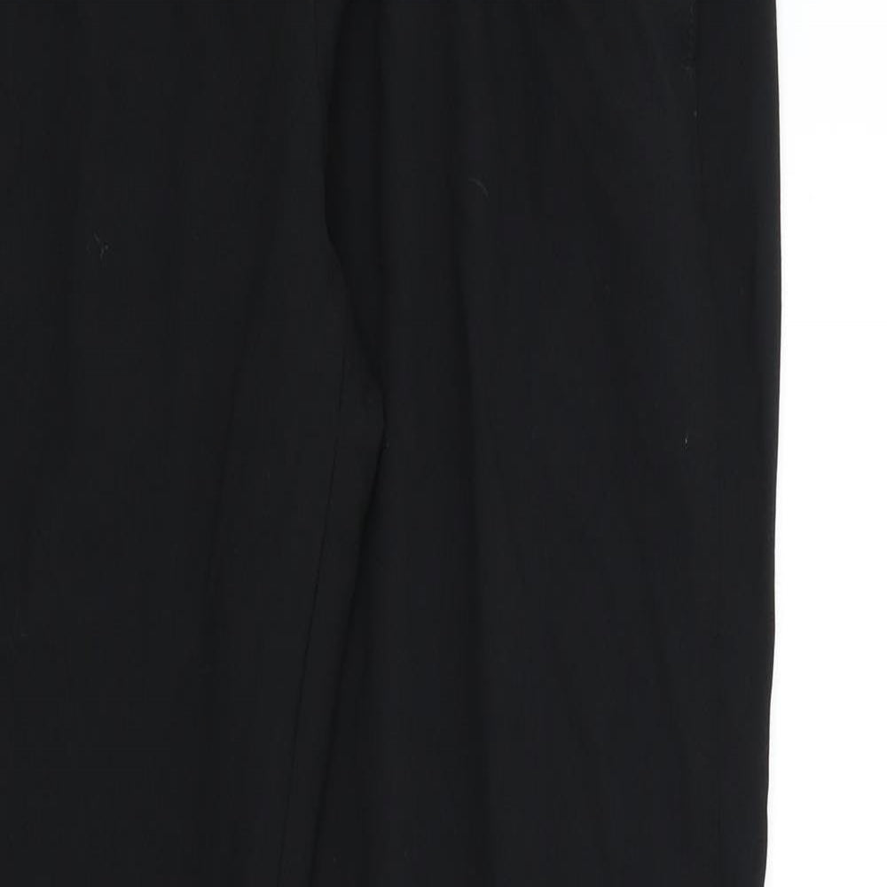 M&S Womens Black   Trousers  Size 12 L28 in