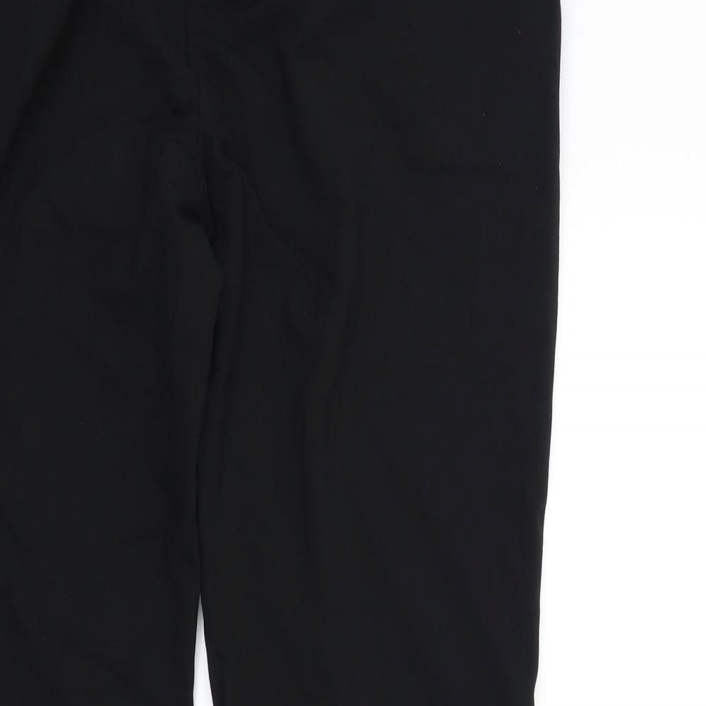 M&S Womens Black   Trousers  Size 12 L28 in