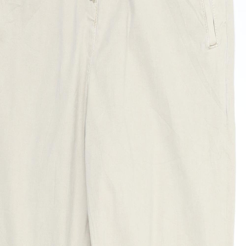 M&S Womens Beige   Trousers  Size 14 L28 in